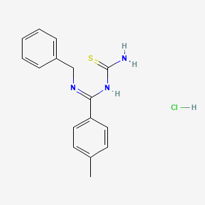 molecular formula C16H18ClN3S B5120955 N-(aminocarbonothioyl)-N'-benzyl-4-methylbenzenecarboximidamide hydrochloride 