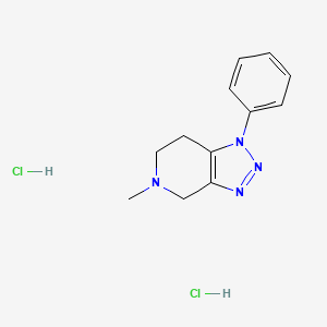 molecular formula C12H16Cl2N4 B5120961 5-methyl-1-phenyl-4,5,6,7-tetrahydro-1H-[1,2,3]triazolo[4,5-c]pyridine dihydrochloride 