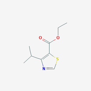 molecular formula C9H13NO2S B512098 Ethyl 4-isopropyl-1,3-thiazole-5-carboxylate CAS No. 81569-57-5