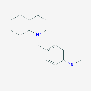 molecular formula C18H28N2 B5121011 N,N-dimethyl-4-(octahydro-1(2H)-quinolinylmethyl)aniline 