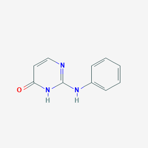 molecular formula C10H9N3O B512102 2-Anilino-4-hydroxypyrimidine CAS No. 158661-55-3