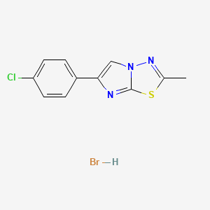 molecular formula C11H9BrClN3S B5121042 6-(4-chlorophenyl)-2-methylimidazo[2,1-b][1,3,4]thiadiazole hydrobromide 