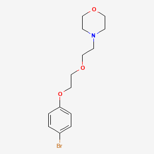 molecular formula C14H20BrNO3 B5121102 4-{2-[2-(4-bromophenoxy)ethoxy]ethyl}morpholine 