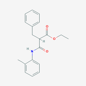 molecular formula C19H21NO3 B5121123 ethyl 2-benzyl-3-[(2-methylphenyl)amino]-3-oxopropanoate 