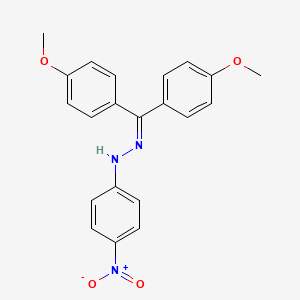 molecular formula C21H19N3O4 B5121157 bis(4-methoxyphenyl)methanone (4-nitrophenyl)hydrazone 