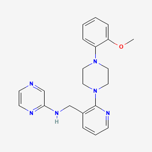 molecular formula C21H24N6O B5121169 N-({2-[4-(2-methoxyphenyl)-1-piperazinyl]-3-pyridinyl}methyl)-2-pyrazinamine 