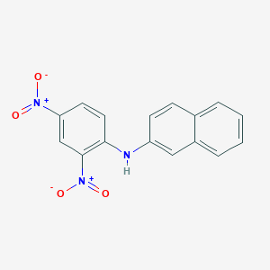 molecular formula C16H11N3O4 B512119 N-(2,4-Dinitrophenyl)-2-naphthalenamine CAS No. 18490-38-5