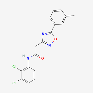 molecular formula C17H13Cl2N3O2 B5121191 N-(2,3-dichlorophenyl)-2-[5-(3-methylphenyl)-1,2,4-oxadiazol-3-yl]acetamide 