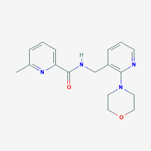 molecular formula C17H20N4O2 B5121211 6-methyl-N-{[2-(4-morpholinyl)-3-pyridinyl]methyl}-2-pyridinecarboxamide 