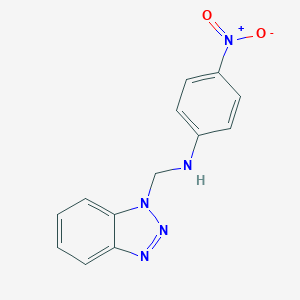 molecular formula C13H11N5O2 B512124 N-(1H-benzotriazol-1-ylmethyl)-4-nitroaniline CAS No. 111098-19-2