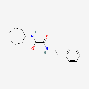 molecular formula C17H24N2O2 B5121267 N-cycloheptyl-N'-(2-phenylethyl)ethanediamide 