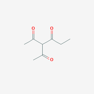 molecular formula C8H12O3 B051213 3-Acetylhexane-2,4-dione CAS No. 17448-88-3