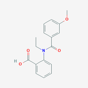 molecular formula C17H17NO4 B5121334 2-[ethyl(3-methoxybenzoyl)amino]benzoic acid 