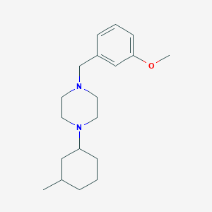 molecular formula C19H30N2O B5121338 1-(3-methoxybenzyl)-4-(3-methylcyclohexyl)piperazine 