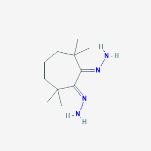 (E)-[(7E)-7-hydrazinylidene-2,2,6,6-tetramethylcycloheptylidene]hydrazine