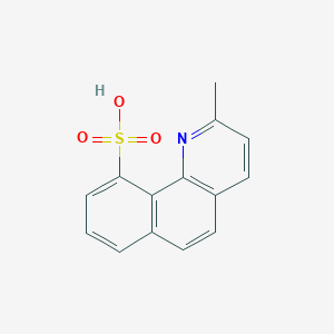 molecular formula C14H11NO3S B5121389 2-methylbenzo[h]quinoline-10-sulfonic acid 