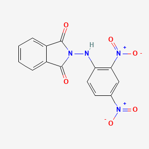 molecular formula C14H8N4O6 B5121418 2-[(2,4-dinitrophenyl)amino]-1H-isoindole-1,3(2H)-dione CAS No. 73753-98-7