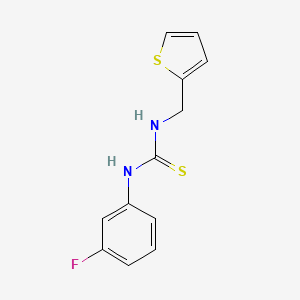 molecular formula C12H11FN2S2 B5121498 N-(3-fluorophenyl)-N'-(2-thienylmethyl)thiourea 
