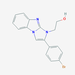 molecular formula C17H14BrN3O B512152 2-[2-(4-bromophenyl)-1H-imidazo[1,2-a]benzimidazol-1-yl]ethanol CAS No. 36289-27-7