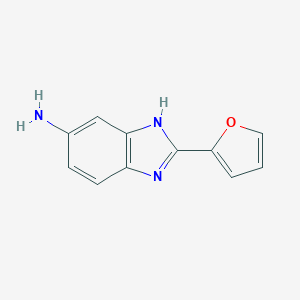 molecular formula C11H9N3O B512154 2-(furan-2-yl)-1H-1,3-benzodiazol-5-amine CAS No. 37128-74-8