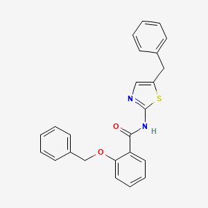 molecular formula C24H20N2O2S B5121547 2-(benzyloxy)-N-(5-benzyl-1,3-thiazol-2-yl)benzamide 
