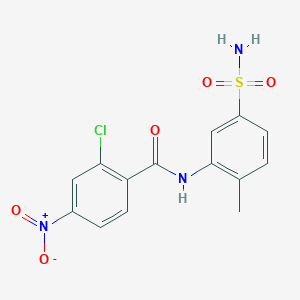 N-[5-(aminosulfonyl)-2-methylphenyl]-2-chloro-4-nitrobenzamide