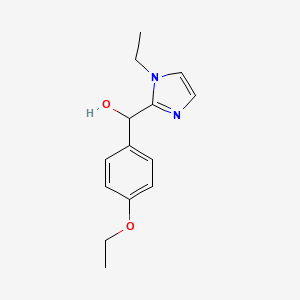 molecular formula C14H18N2O2 B5121563 (4-ethoxyphenyl)(1-ethyl-1H-imidazol-2-yl)methanol 