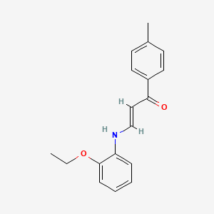 molecular formula C18H19NO2 B5121565 3-[(2-ethoxyphenyl)amino]-1-(4-methylphenyl)-2-propen-1-one 