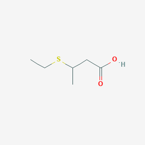 molecular formula C6H12O2S B051216 3-(乙基硫基)丁酸 CAS No. 89534-40-7