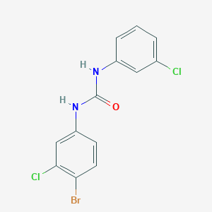molecular formula C13H9BrCl2N2O B5121632 N-(4-bromo-3-chlorophenyl)-N'-(3-chlorophenyl)urea 
