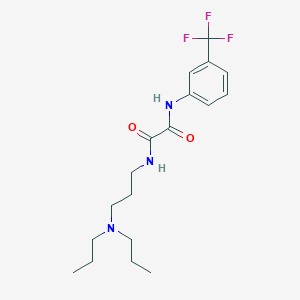 molecular formula C18H26F3N3O2 B5121651 N-[3-(dipropylamino)propyl]-N'-[3-(trifluoromethyl)phenyl]ethanediamide 