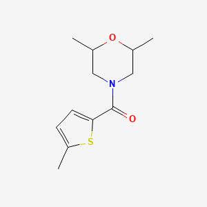 molecular formula C12H17NO2S B5121659 2,6-dimethyl-4-[(5-methyl-2-thienyl)carbonyl]morpholine 