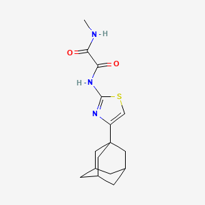 molecular formula C16H21N3O2S B5121696 N-[4-(1-adamantyl)-1,3-thiazol-2-yl]-N'-methylethanediamide CAS No. 333760-00-2