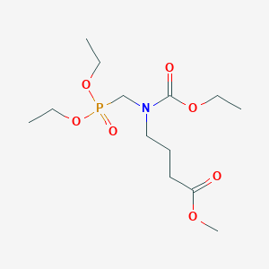 molecular formula C13H26NO7P B5121727 methyl 4-[[(diethoxyphosphoryl)methyl](ethoxycarbonyl)amino]butanoate 