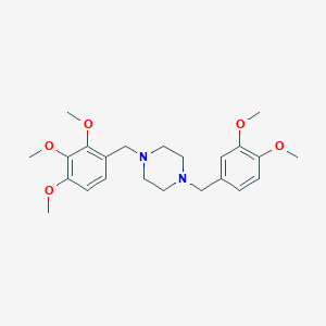 molecular formula C23H32N2O5 B5121760 1-(3,4-dimethoxybenzyl)-4-(2,3,4-trimethoxybenzyl)piperazine 