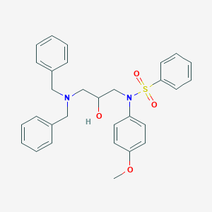 molecular formula C30H32N2O4S B5121798 N-[3-(dibenzylamino)-2-hydroxypropyl]-N-(4-methoxyphenyl)benzenesulfonamide 