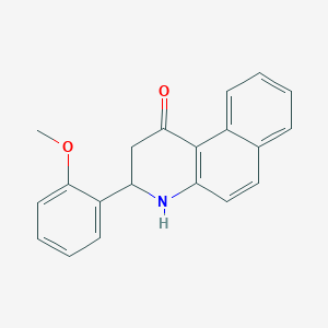 molecular formula C20H17NO2 B5121800 3-(2-methoxyphenyl)-3,4-dihydrobenzo[f]quinolin-1(2H)-one 