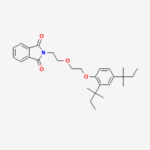 molecular formula C28H37NO4 B5121859 2-(2-{2-[2,4-bis(1,1-dimethylpropyl)phenoxy]ethoxy}ethyl)-1H-isoindole-1,3(2H)-dione 
