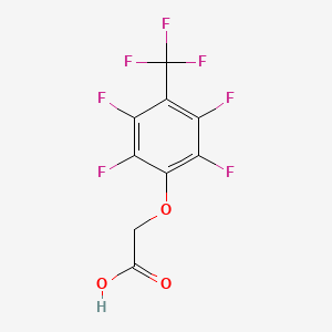 molecular formula C9H3F7O3 B5121866 [2,3,5,6-tetrafluoro-4-(trifluoromethyl)phenoxy]acetic acid 