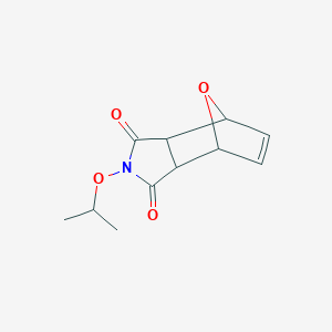 molecular formula C11H13NO4 B5121871 4-isopropoxy-10-oxa-4-azatricyclo[5.2.1.0~2,6~]dec-8-ene-3,5-dione 