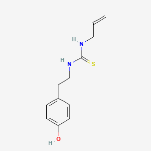 molecular formula C12H16N2OS B5121902 N-allyl-N'-[2-(4-hydroxyphenyl)ethyl]thiourea 