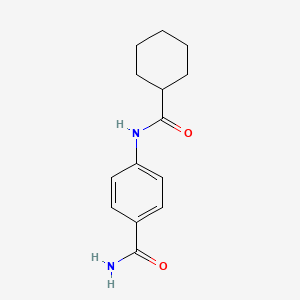 molecular formula C14H18N2O2 B5121928 4-[(cyclohexylcarbonyl)amino]benzamide CAS No. 351335-09-6