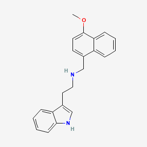 molecular formula C22H22N2O B5121931 2-(1H-indol-3-yl)-N-[(4-methoxy-1-naphthyl)methyl]ethanamine 