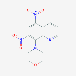 molecular formula C13H12N4O5 B5122000 8-(4-morpholinyl)-5,7-dinitroquinoline 