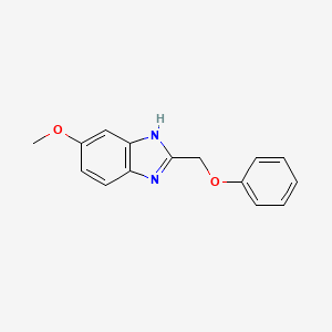 molecular formula C15H14N2O2 B5122019 5-methoxy-2-(phenoxymethyl)-1H-benzimidazole 