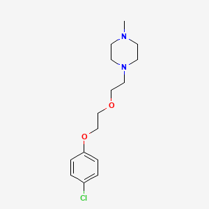 molecular formula C15H23ClN2O2 B5122040 1-{2-[2-(4-chlorophenoxy)ethoxy]ethyl}-4-methylpiperazine 