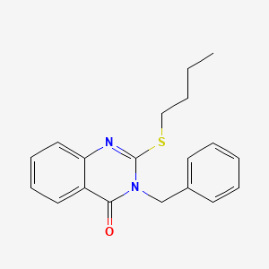 3-benzyl-2-(butylthio)-4(3H)-quinazolinone