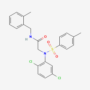 molecular formula C23H22Cl2N2O3S B5122116 N~2~-(2,5-dichlorophenyl)-N~1~-(2-methylbenzyl)-N~2~-[(4-methylphenyl)sulfonyl]glycinamide 