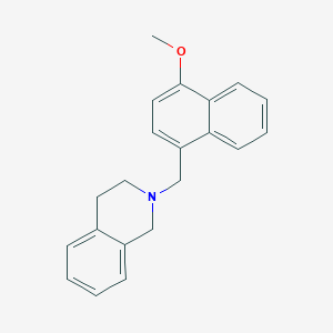 molecular formula C21H21NO B5122146 2-[(4-methoxy-1-naphthyl)methyl]-1,2,3,4-tetrahydroisoquinoline 