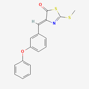 molecular formula C17H13NO2S2 B5122200 2-(methylthio)-4-(3-phenoxybenzylidene)-1,3-thiazol-5(4H)-one 